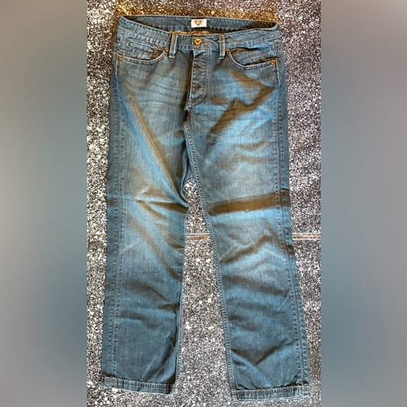 Antik Denim Blue Jeans with Gold Accents - Picture 2 of 6